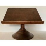 An early 20thC oak table lectern. 37cms h x 41cms w.