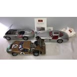 Model cars to include Maisto Mercedes Benz, 1955 CMC Mercedes Benz 300 SLR with booklet, No 41
