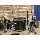 A large quantity of Pearl, Export series drum kit.