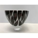 A Gillies Jones Rosedale art glass vase, 13cms h.