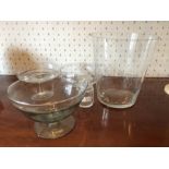Five various glass bowls and jar.Condition ReportChip to low bowl.