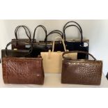 Eight good quality 1960's handbags, 1 with handle a/f, others in good condition. Makers including