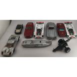 Corgi and dinky model etc to include Ferrari 250 GTO, Ford 40 RV, Jaguar XJR 9, Mercedes 300 SL