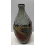 A Moorcroft Lest We Forget vase, 24cms h, printed, painted and impressed marks to base. Initialled K