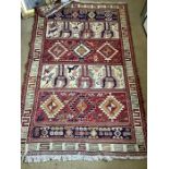 A colourful Kilim, 183 x 112cms. Good condition.