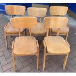 Five British railway chairs from Nottingham Station.