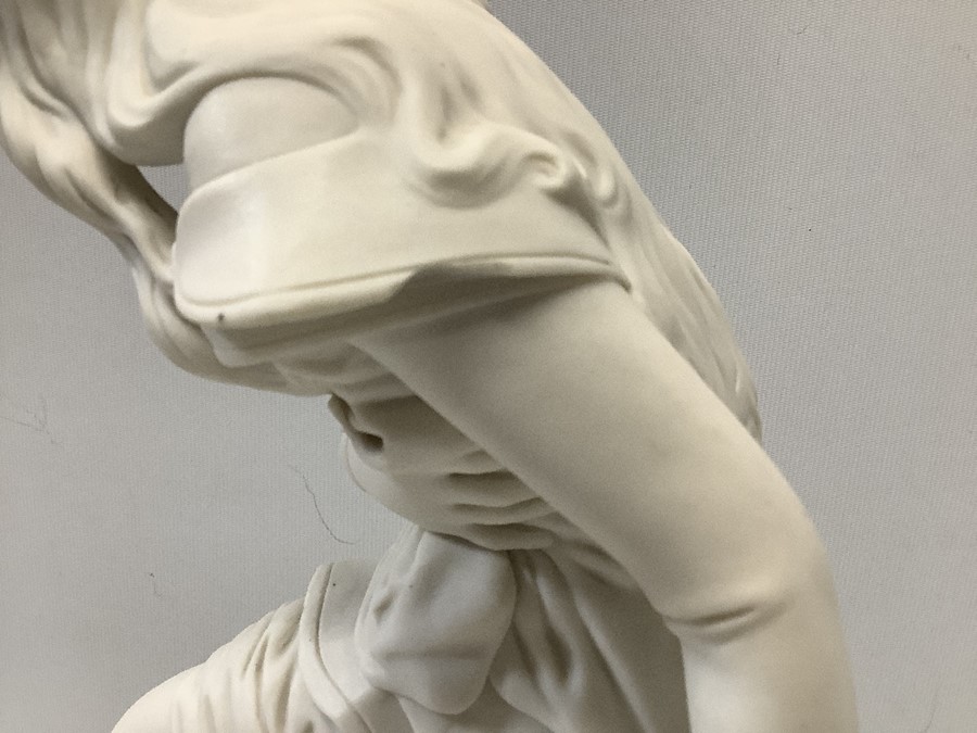 A Parian figure of Dorothea designed by John Bell with a relief moulded Victorian registration - Image 8 of 9