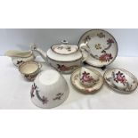 An early part Minton tea service, 1800-1816 with a letter of verification from Royal Doulton Museum,