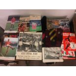 A quantity of Manchester United memorabilia to include ties, England 1966 etc, newspapers,