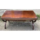 A good quality modern mahogany coffee table