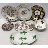 Ceramics to include Copeland and Garrett plate, good condition, 27 x 20cms and various other 19thC