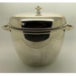 Silver plated ice bucket.