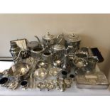 A large quantity of 19th + 20thC good quality silver plated items to include boxed, numbered
