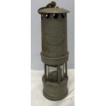 Metal and aluminium miners lamp, type 01-SA, Hailwood and Ackroyd Ltd, Morley, Leeds. 26cms h.