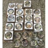 Large collection of decorative wall plates, Coalport and Robert Hersey collection. 24 plates.