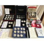 Royal Mint silver proof coins collection. The Queens Golden Jubilee Commonwealth Collection 2002, HM