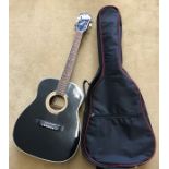 Harmony Sovereign acoustic guitar, serial number H6562 including soft travel case. Condition
