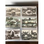An extensive album containing vintage Beverley postcards.