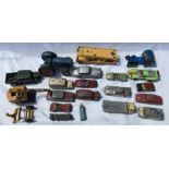Collection of playworn Dinky, Corgi, cast metal vehicles plus 1 Tonka truck and 1 Triang spot on.