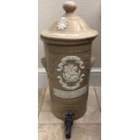 A 19thC water purifier. 52cms h. W M Jowett & Co Manchester.