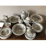 A Wedgwood Shakespeares Sonnets part dinner and tea service. 6 large plates, 6 small plates, 6