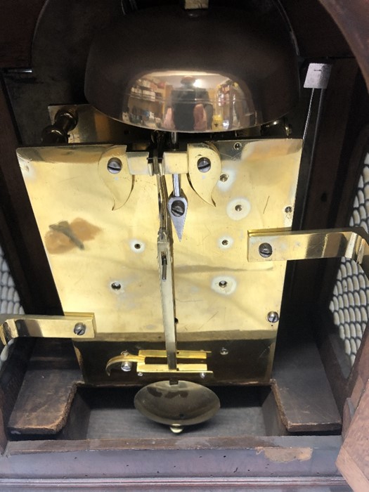 A double fusée mahogany bracket clock. Harvie of Totnes. Circa 1800. 43cms h. - Image 6 of 11