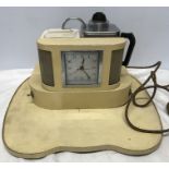 A 1950's Goblin teasmade with base tray.