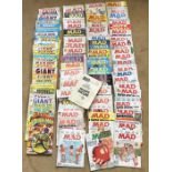 American comics collection, 28 Giant Cracked magazines and 58 Mad magazines dating from late 60's to