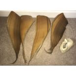 Whaling Relics to include a whale's eardrum 13cm x 8cm and Baleen 40cm x 15cm. Provenance in