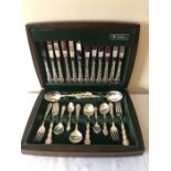 A boxed set of Oneida Community cutlery.