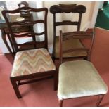 Three various 19thC single chairs.