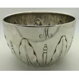 Silver bowl, London 1880, Barnabus Blackburn. 123gms. 10cms d x 6.5cms.