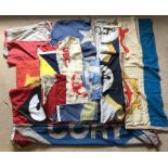 Various shipping Line flags inc house flags, United Baltic corp, P&O, Howard Smith tugs, Cory