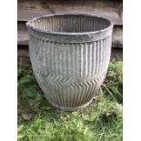 A vintage galvanised dolly tub.