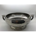 A silver bowl inscribed as a golf trophy, Birmingham 1932. 434gms.