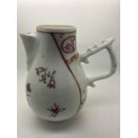 A Chinese 19thC famille rose decorated jug, 13cms h. Condition ReportHairline crack to handle.