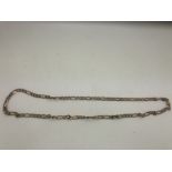 A 9 carat gold chain necklace. 13.6gms.