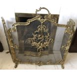 A good quality brass fire screen. 74 h x 66w.