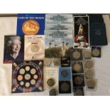 Coins to include The 1998 United Kingdom brilliant uncirculated coin collection, 1999 Millenium £5