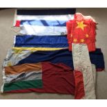 Seven Shipping Line National flags. El Salvador, 6 ft x 4ft. Thailand 4ft x 3ft. Japan Cotton with