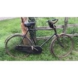 Gents Coventry Eagle bicycle, canvas C83 saddle, for restoration.