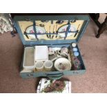 A vintage Sirram picnic box with modern contents.