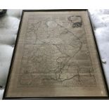 Map of Lincolnshire by Emanual Bowen. 82 x 64cms.