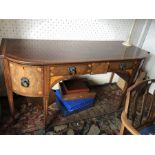 A good quality early 20thC inlaid sideboard (replacement handles) 182 w x 73 d on square tapered