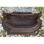 Victorian cast iron boot scraper. 43cm w x 29cm