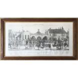 Print of McQueen's Sporting's Subscription Rooms at Newark 1825. A pictorial representation of the