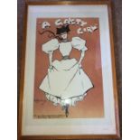 Vintage Gaiety Girl limited edition poster 79cm h x 52cm w, Waterbow and sons Ltd, 1951/2000.