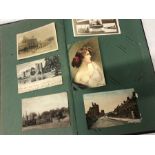 Two early 20thC postcard albums and contents including Malton, Norton, Yarm, Borobridge,