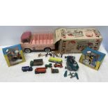 Diecast vehicles to include Corgi Ford 5000 tractor 74 and Massey Ferguson tractor 73, Matchbox
