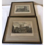 Two 19thC prints of Beverley engraved and printed by Fenner, Sears and Co. The Market Place and